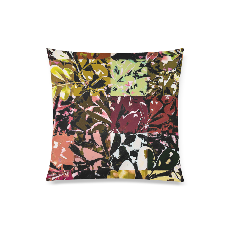 Foliage Patchwork #6 - Jera Nour Custom Zippered Pillow Case 20"x20"(Twin Sides)