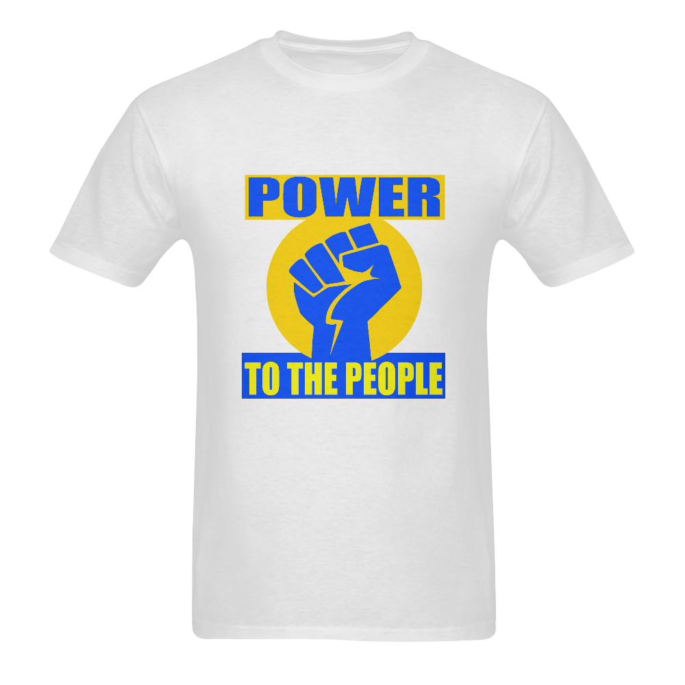POWER TO THE PEOPLE Sunny Men's T- shirt (Model T06)