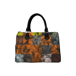 Foliage Patchwork #9 - Jera Nour Boston Handbag (Model 1621)
