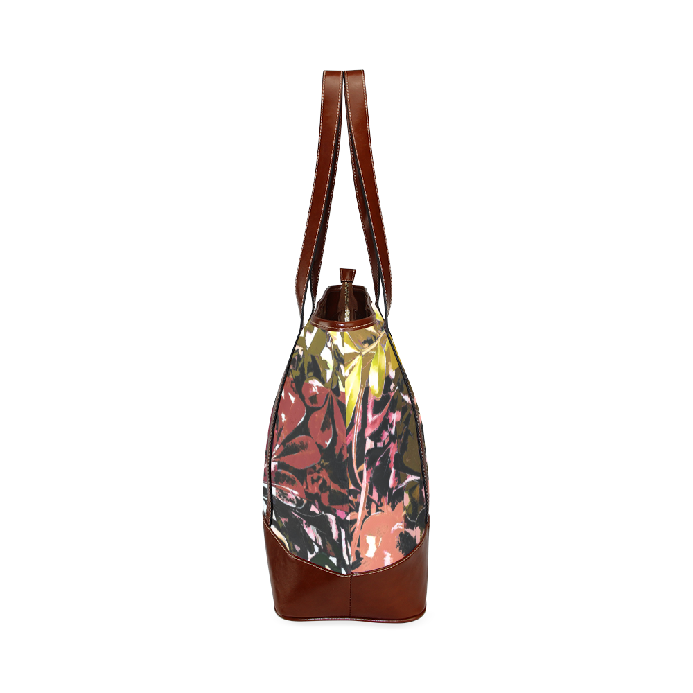 Foliage Patchwork #6 - Jera Nour Tote Handbag (Model 1642)