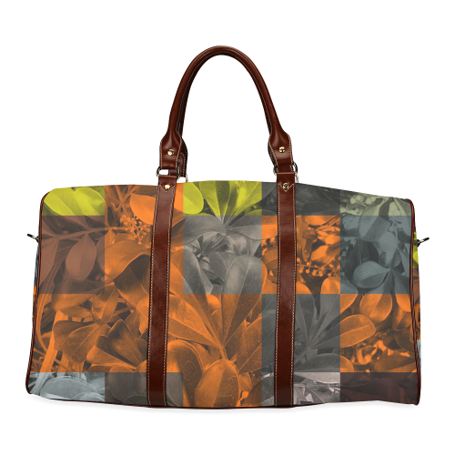 Foliage Patchwork #9 - Jera Nour Waterproof Travel Bag/Large (Model 1639)