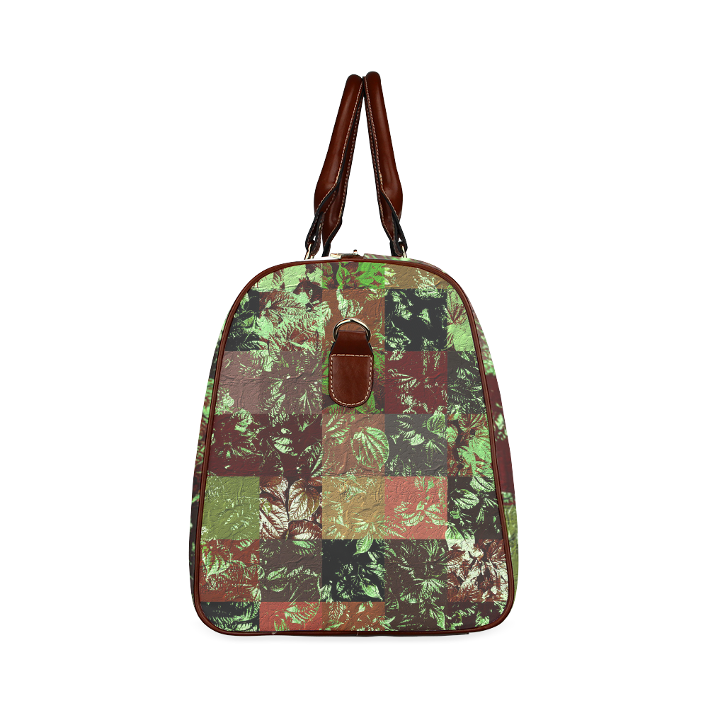 Foliage Patchwork #4 - Jera Nour Waterproof Travel Bag/Large (Model 1639)