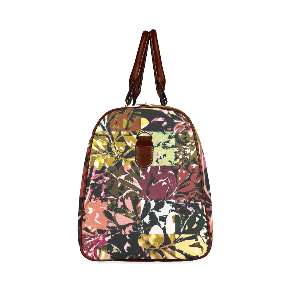 Foliage Patchwork #6 - Jera Nour Waterproof Travel Bag/Large (Model 1639)