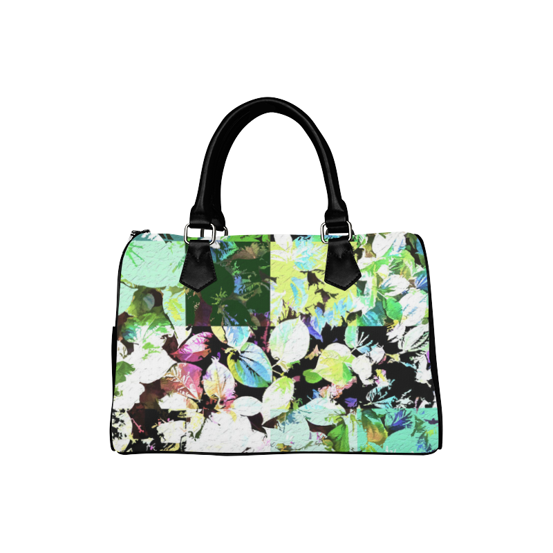 Foliage Patchwork #2 - Jera Nour Boston Handbag (Model 1621)