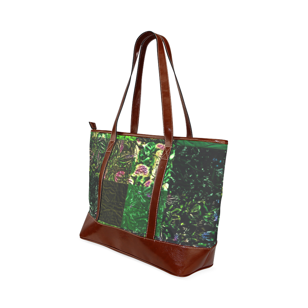 Foliage Patchwork #1 - Jera Nour Tote Handbag (Model 1642)