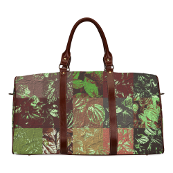 Foliage Patchwork #4 - Jera Nour Waterproof Travel Bag/Large (Model 1639)