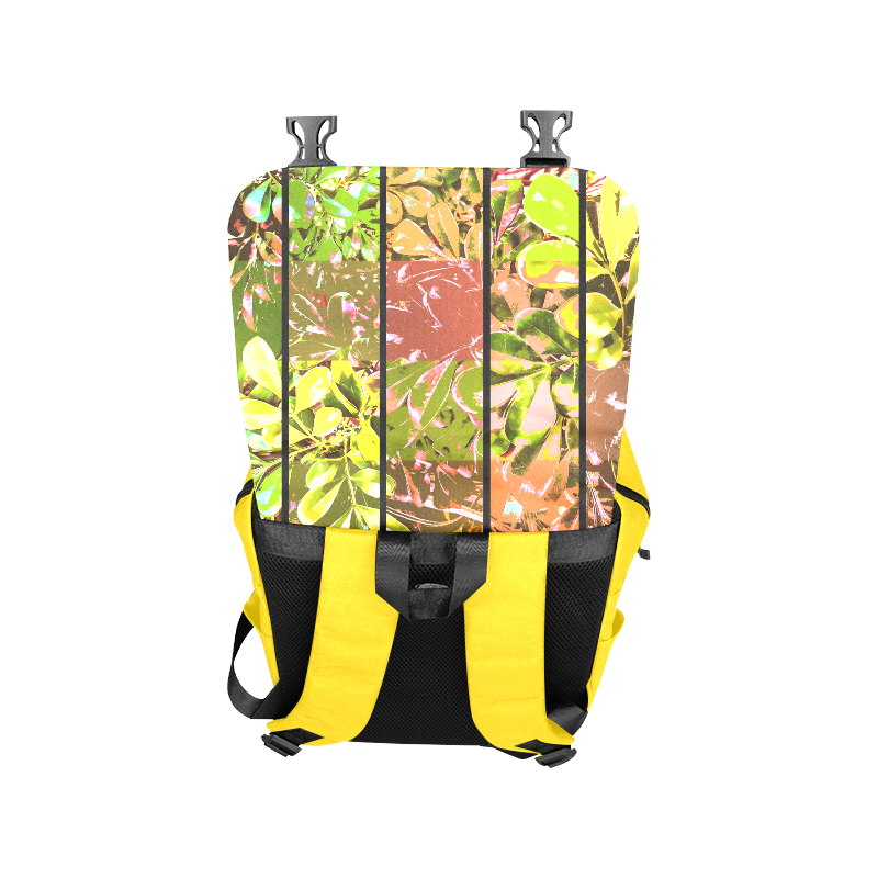 Foliage Patchwork #5 Yellow - Jera Nour Casual Shoulders Backpack (Model 1623)