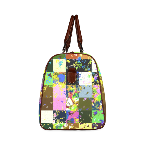 Foliage Patchwork #3 - Jera Nour Waterproof Travel Bag/Large (Model 1639)