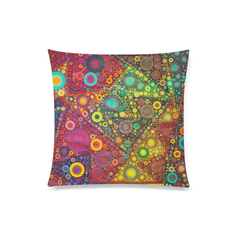 Bubble Party Custom Zippered Pillow Case 20"x20"(Twin Sides)