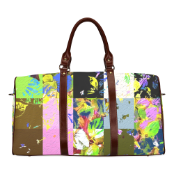 Foliage Patchwork #3 - Jera Nour Waterproof Travel Bag/Large (Model 1639)