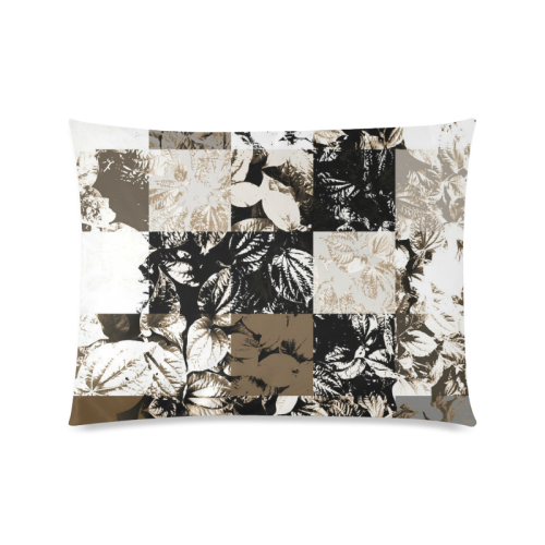 Foliage Patchwork #8 - Jera Nour Custom Zippered Pillow Case 20"x26"(Twin Sides)
