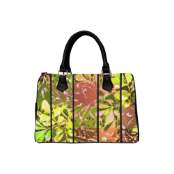 Foliage Patchwork #5 - Jera Nour Boston Handbag (Model 1621)