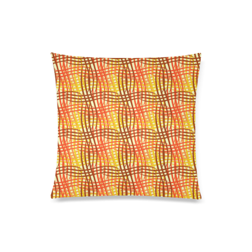 Golden Waves Custom Zippered Pillow Case 20"x20"(Twin Sides)