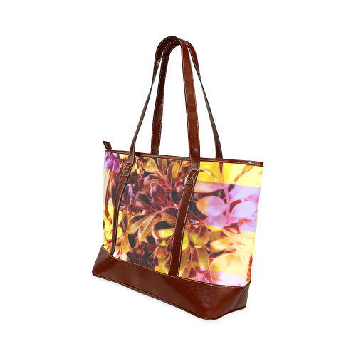 Foliage Patchwork #11 - Jera Nour Tote Handbag (Model 1642)