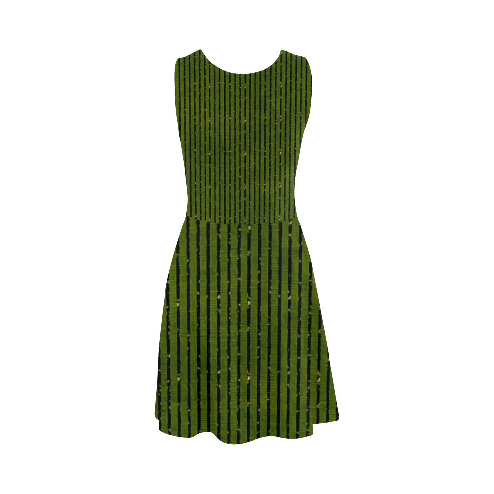 Green Glitter Stripe Atalanta Sundress (Model D04)