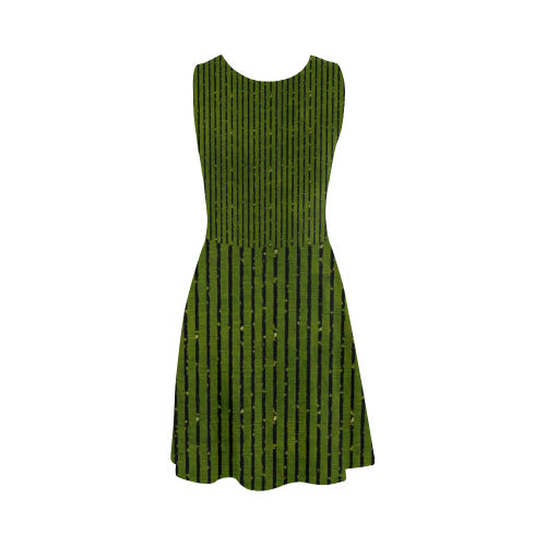 Green Glitter Stripe Atalanta Sundress (Model D04)