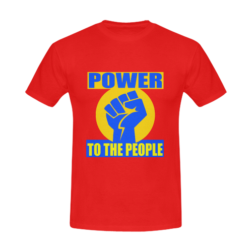 POWER TO THE PEOPLE Men's Slim Fit T-shirt (Model T13)