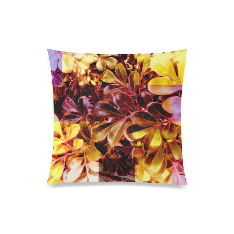 Foliage Patchwork #11 - Jera Nour Custom Zippered Pillow Case 20"x20"(Twin Sides)