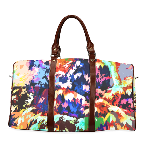 Foliage Patchwork #7 - Jera Nour Waterproof Travel Bag/Large (Model 1639)