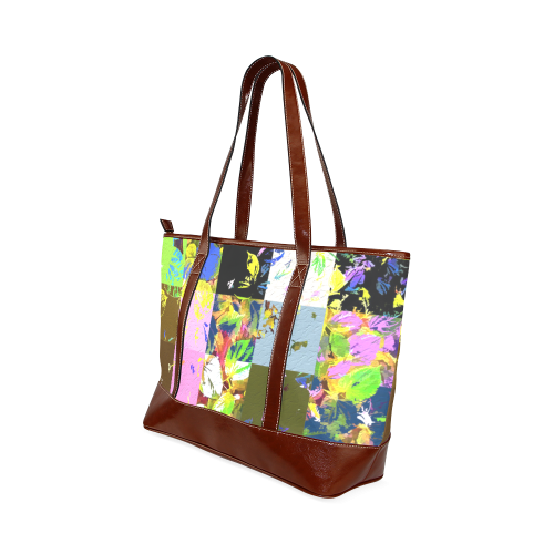Foliage Patchwork #3 - Jera Nour Tote Handbag (Model 1642)