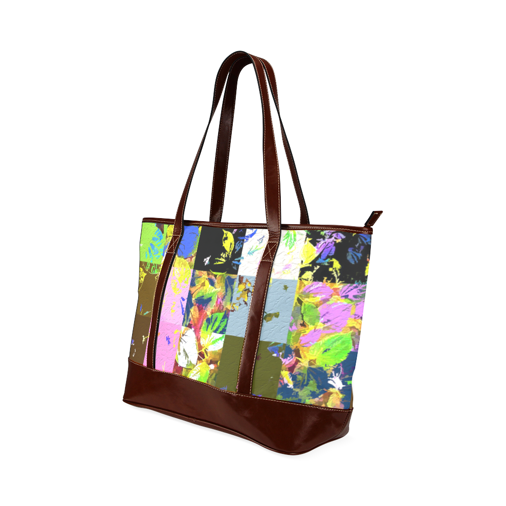 Foliage Patchwork #3 - Jera Nour Tote Handbag (Model 1642)