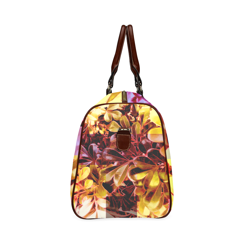 Foliage Patchwork #11 - Jera Nour Waterproof Travel Bag/Large (Model 1639)