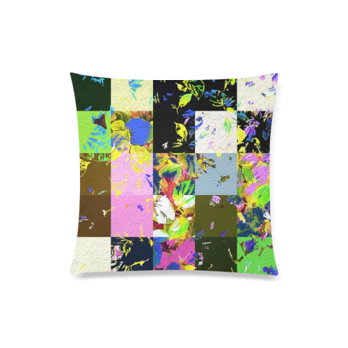 Foliage Patchwork #3 - Jera Nour Custom Zippered Pillow Case 20"x20"(Twin Sides)
