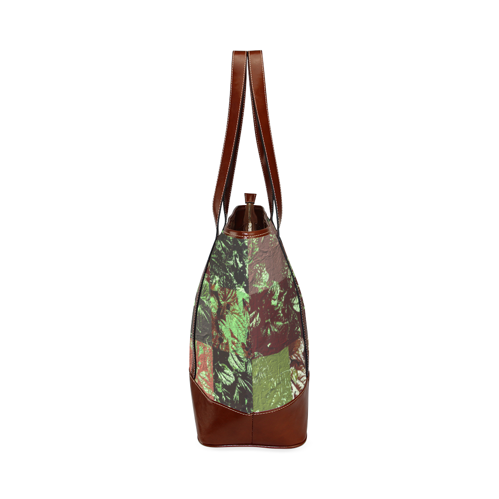 Foliage Patchwork #4 - Jera Nour Tote Handbag (Model 1642)