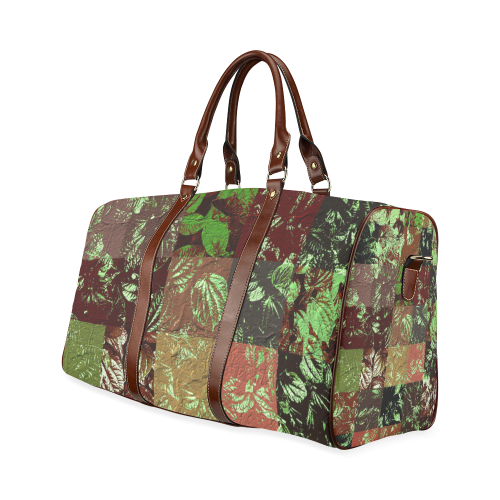 Foliage Patchwork #4 - Jera Nour Waterproof Travel Bag/Large (Model 1639)