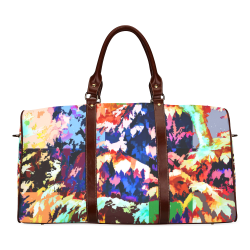 Foliage Patchwork #7 - Jera Nour Waterproof Travel Bag/Large (Model 1639)