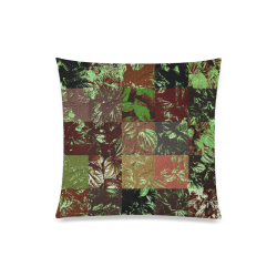 Foliage Patchwork #4 - Jera Nour Custom Zippered Pillow Case 20"x20"(Twin Sides)