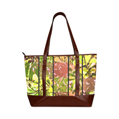 Foliage Patchwork #5 - Jera Nour Tote Handbag (Model 1642)