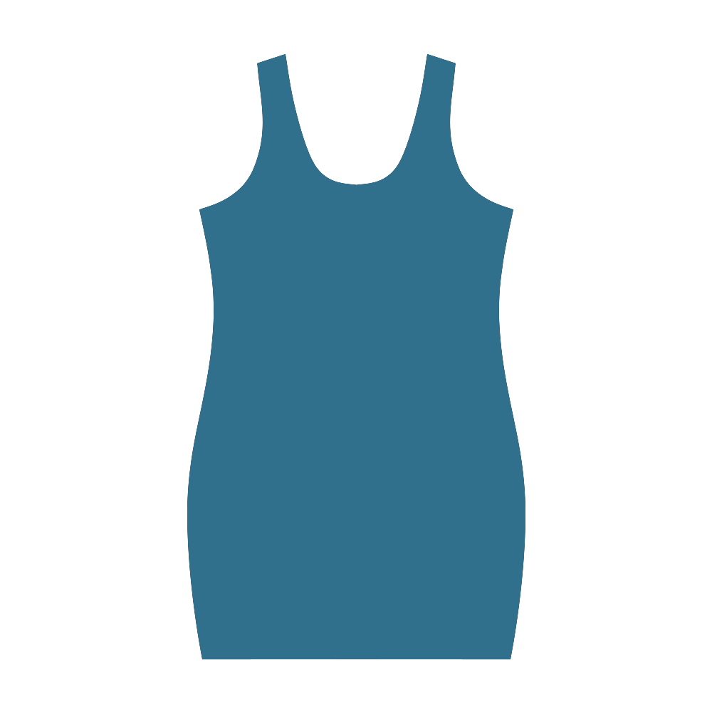 Blue Sapphire Color Accent Medea Vest Dress (Model D06)