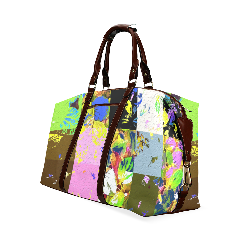 Foliage Patchwork #3 - Jera Nour Classic Travel Bag (Model 1643)