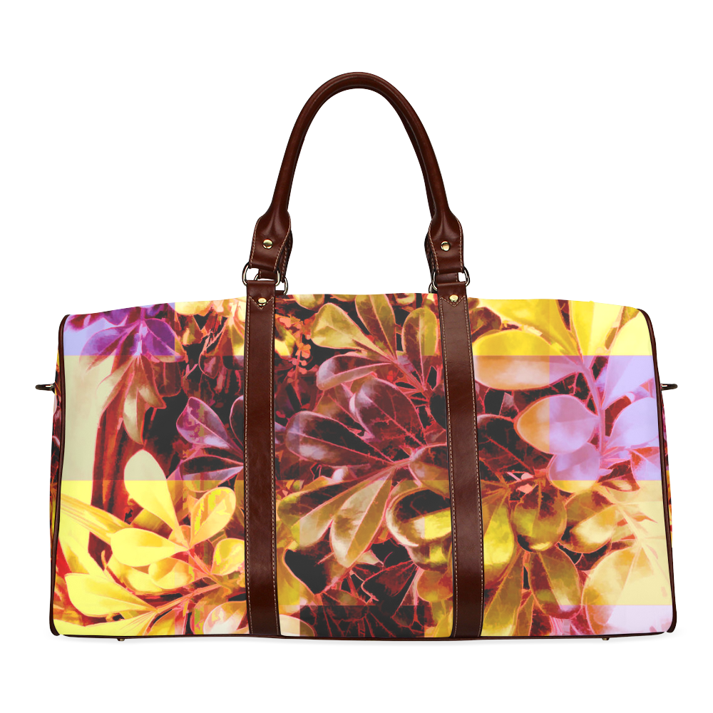 Foliage Patchwork #11 - Jera Nour Waterproof Travel Bag/Large (Model 1639)