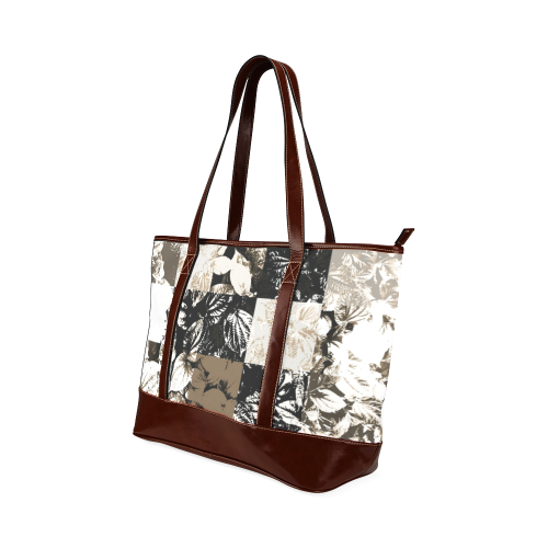 Foliage Patchwork #8 - Jera Nour Tote Handbag (Model 1642)