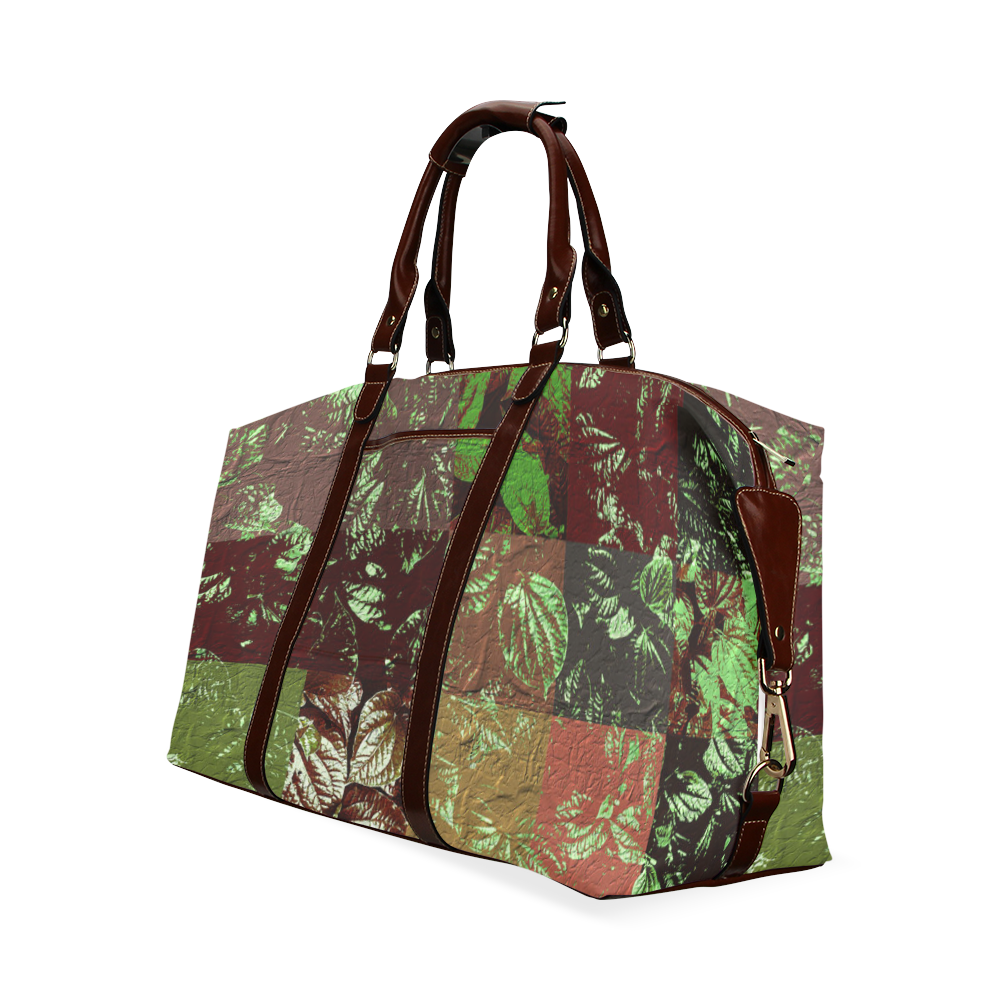 Foliage Patchwork #4 - Jera Nour Classic Travel Bag (Model 1643)