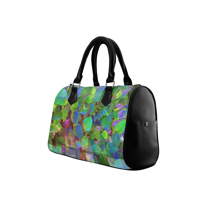 Foliage Patchwork #10 - Jera Nour Boston Handbag (Model 1621)