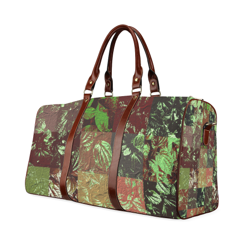 Foliage Patchwork #4 - Jera Nour Waterproof Travel Bag/Large (Model 1639)