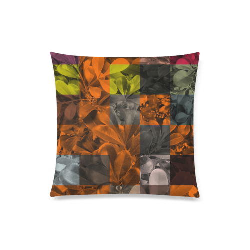 Foliage Patchwork #9 - Jera Nour Custom Zippered Pillow Case 20"x20"(Twin Sides)