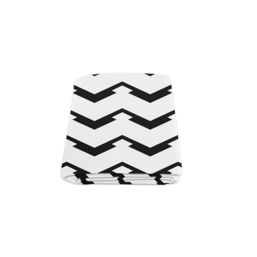 Chevron black and white  1 Blanket 50"x60"