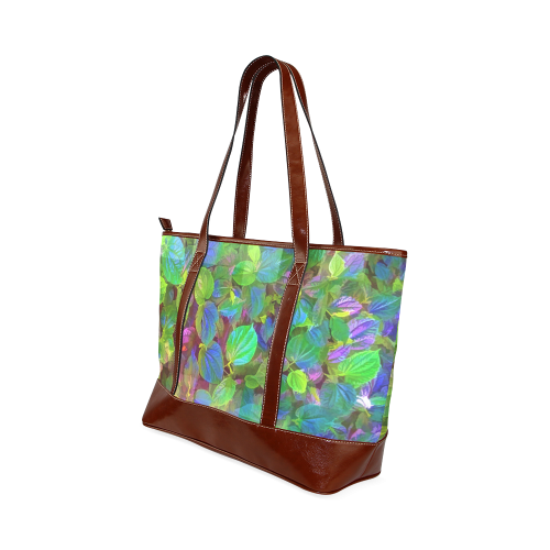 Foliage Patchwork #10 - Jera Nour Tote Handbag (Model 1642)