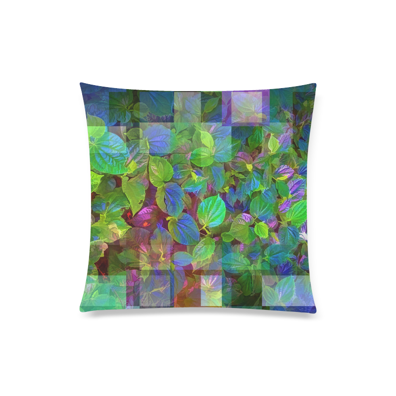Foliage Patchwork #10 - Jera Nour Custom Zippered Pillow Case 20"x20"(Twin Sides)