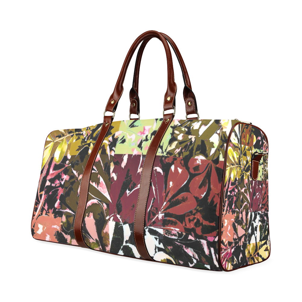 Foliage Patchwork #6 - Jera Nour Waterproof Travel Bag/Large (Model 1639)