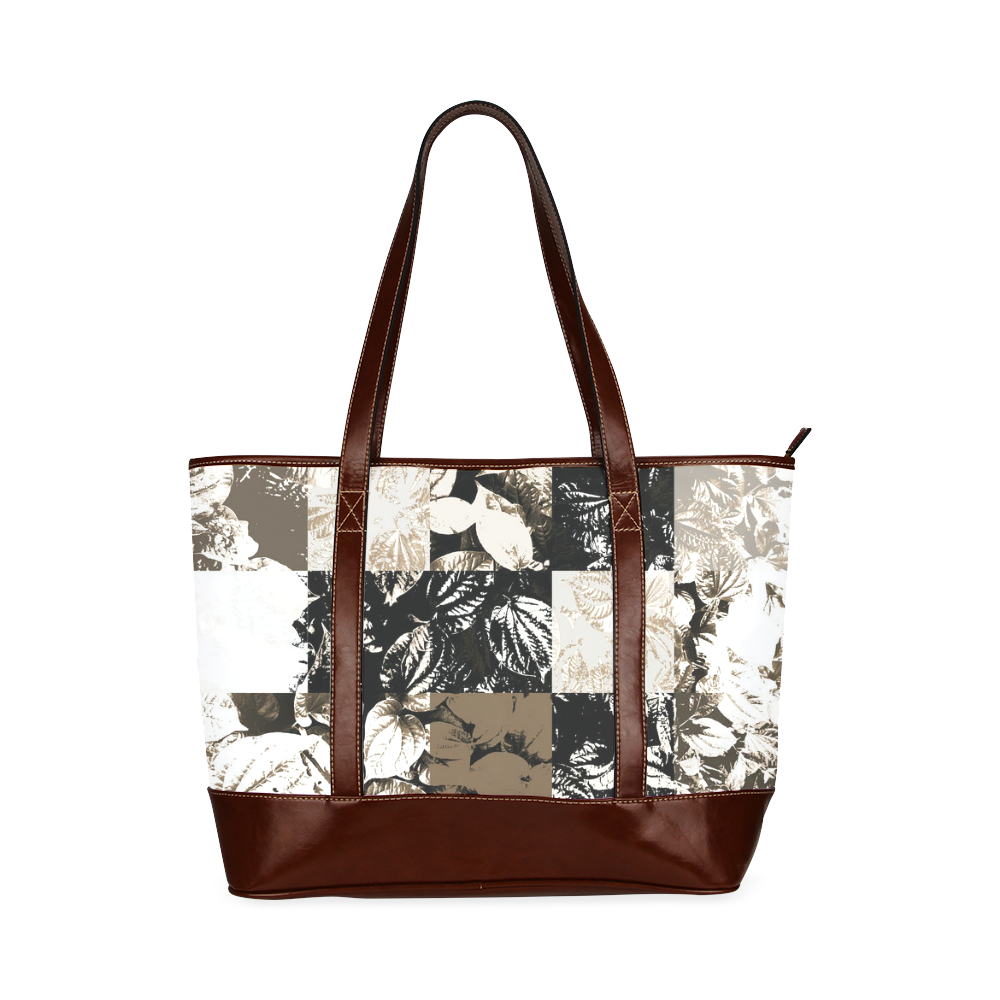 Foliage Patchwork #8 - Jera Nour Tote Handbag (Model 1642)