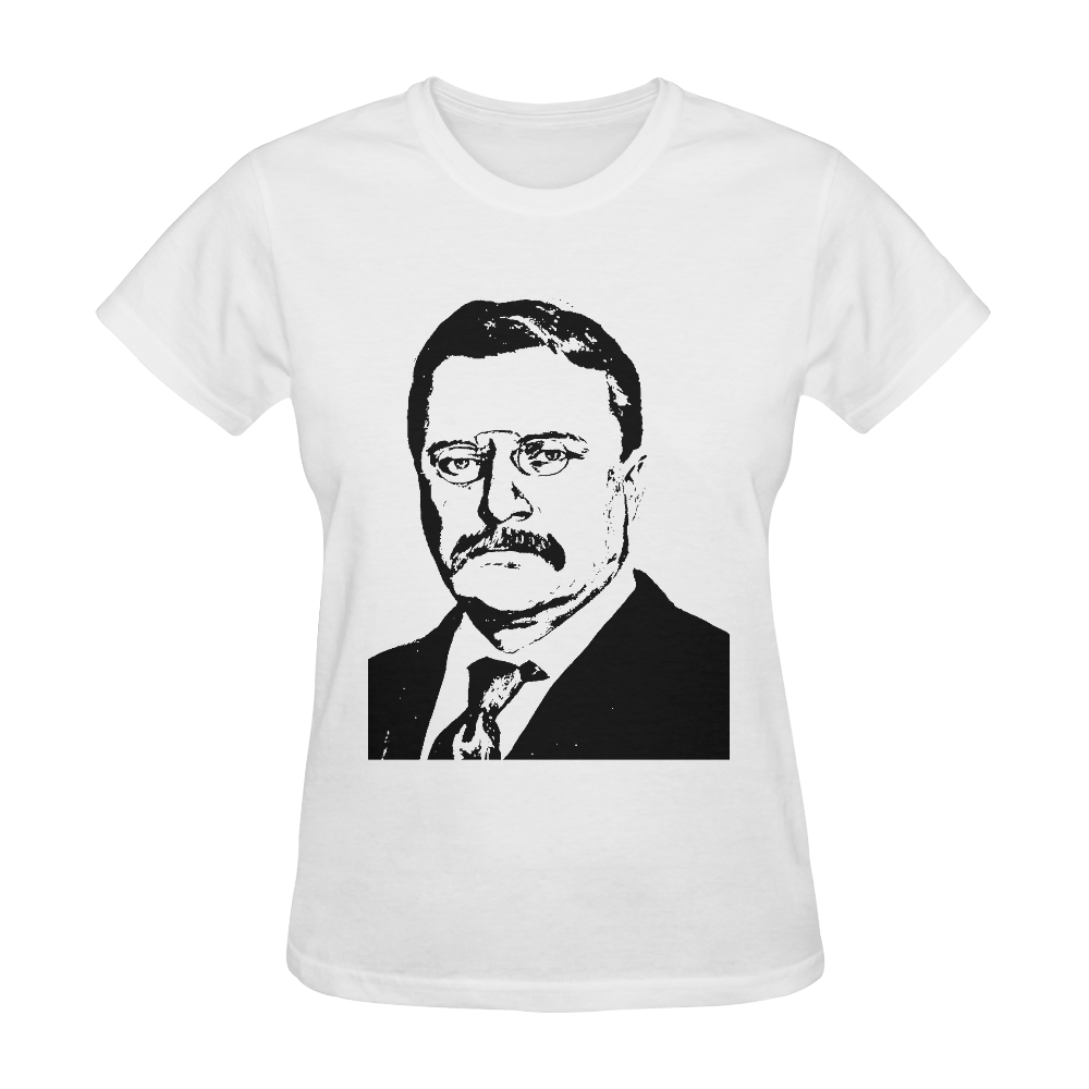 Theodore Roosevelt Sunny Women's T-shirt (Model T05)