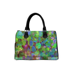 Foliage Patchwork #10 - Jera Nour Boston Handbag (Model 1621)