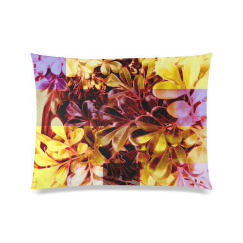 Foliage Patchwork #11 - Jera Nour Custom Zippered Pillow Case 20"x26"(Twin Sides)