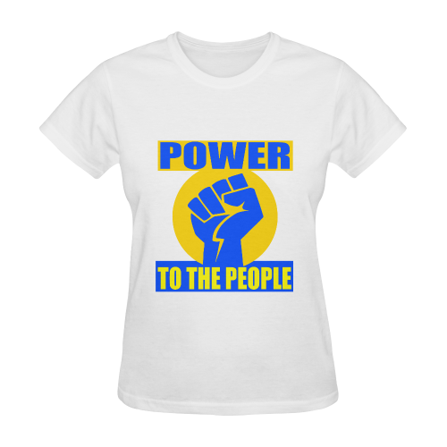 POWER TO THE PEOPLE Sunny Women's T-shirt (Model T05)