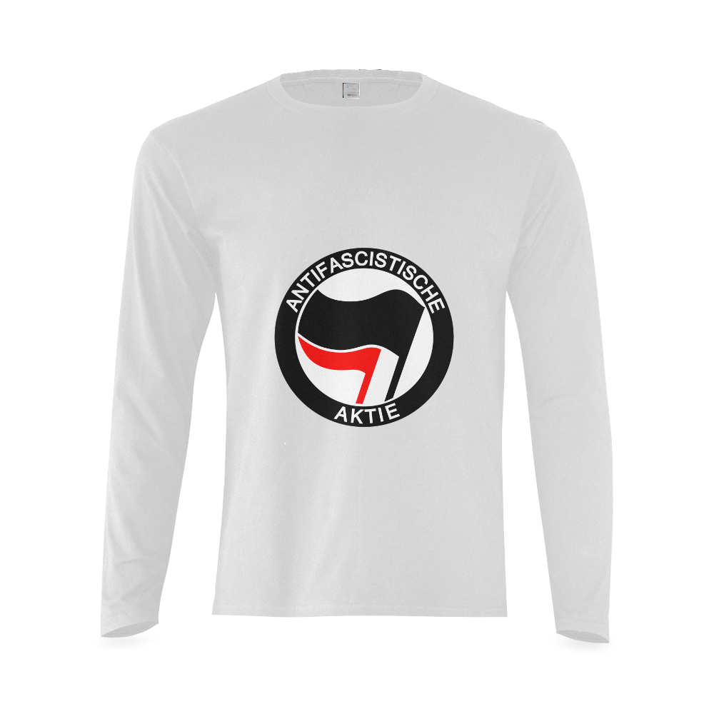 Anti- Fascist Action Sunny Men's T-shirt (long-sleeve) (Model T08)